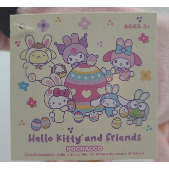 Sanrio Hello Kitty and Friends Lot of 5 Easter Plushes plus 40in X 50in Throw - Picture 16 of 16